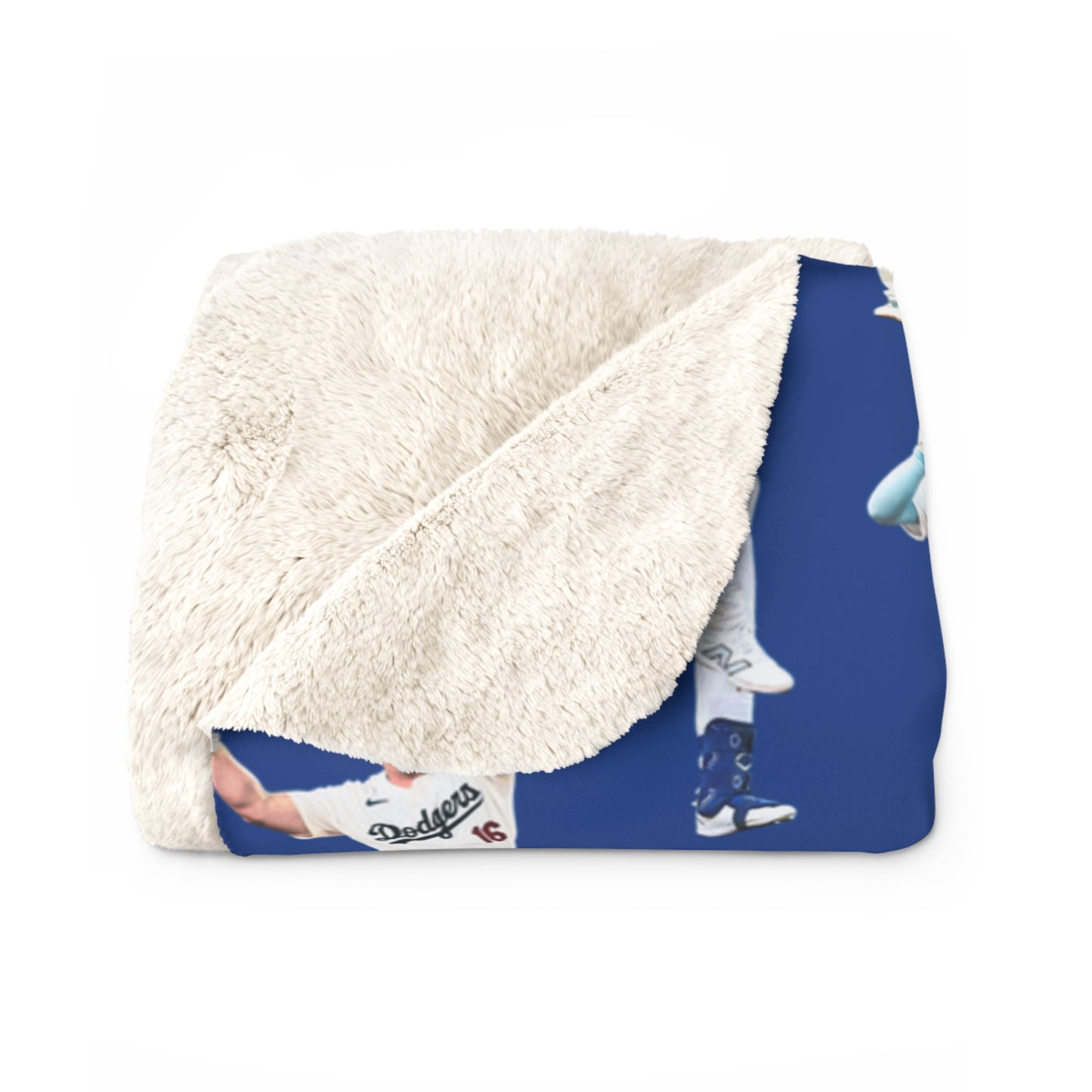 Dodgers World Champions Sherpa Fleece Blanket — Celebration Dance Design