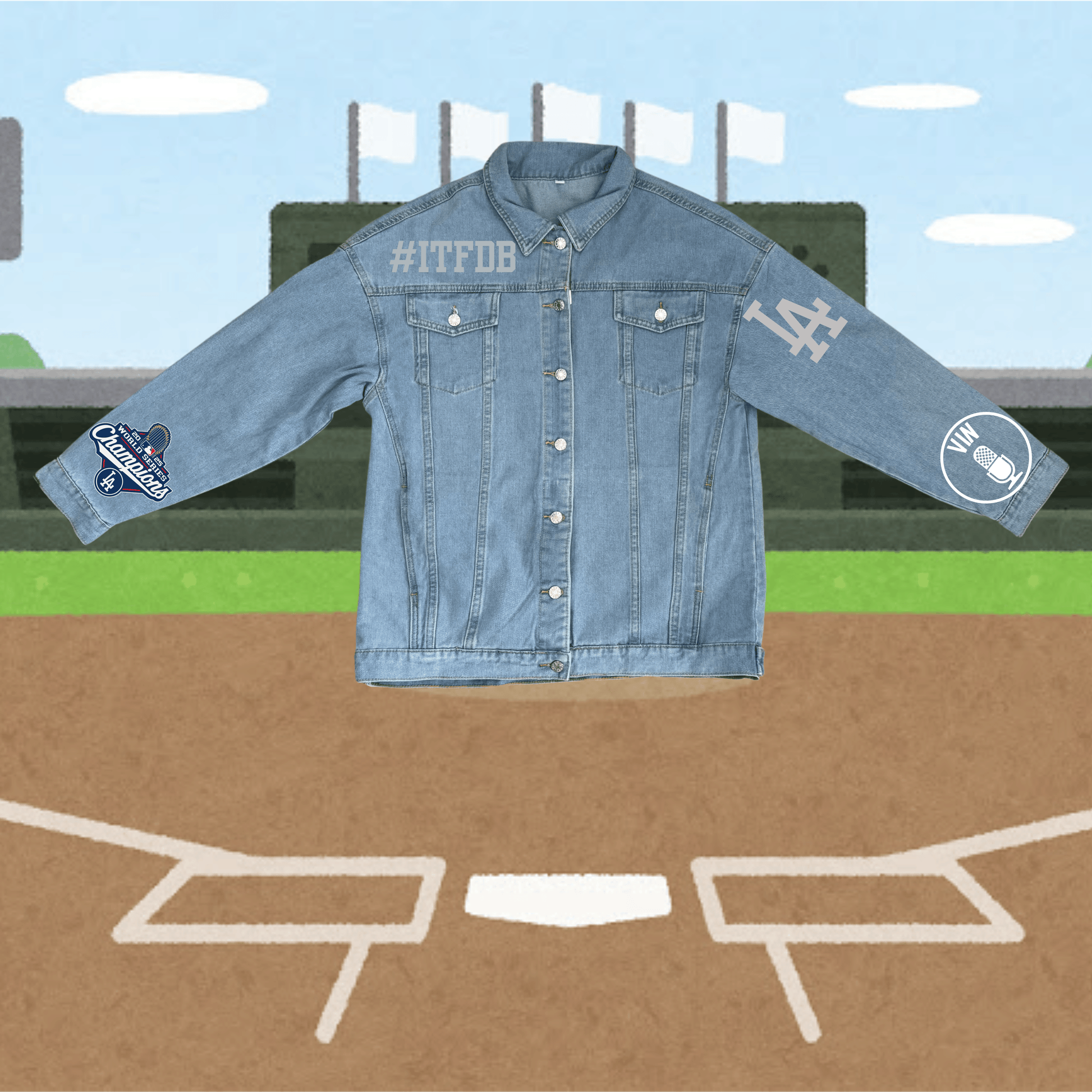 2025 Champions Jean Jacket – Magical Ballpark 2025 Champions Jean Jacket – Magical Ballpark