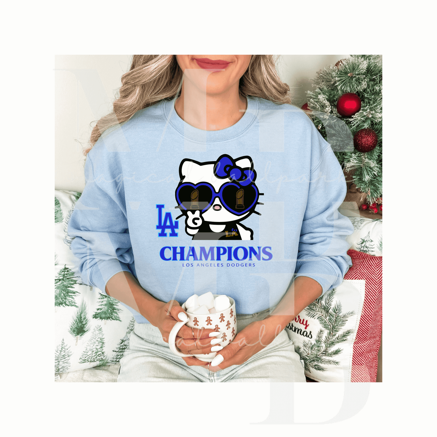 LA Kitty Champs Crewneck