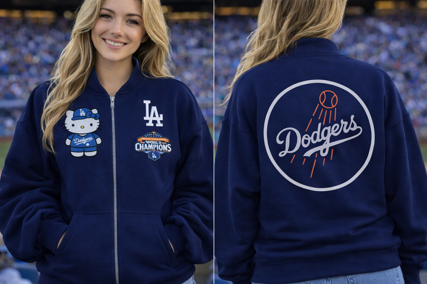 Back to Back Zip Up Sweater